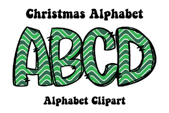 Designing with Cute Green Strips Christmas Alphabet: A Festive Toolkit