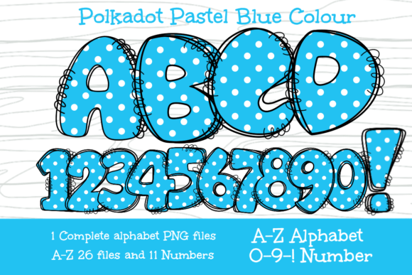 Doodle Alphabet Pokadot PNG Sublimation: A Playful Toolkit for Makers