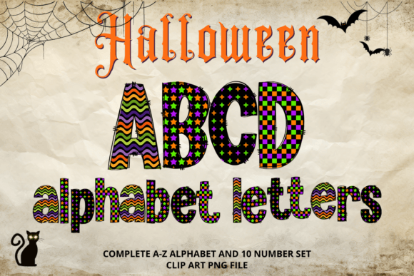 Halloween Doodle Alphabet Letters PNG8: A Creative Toolkit