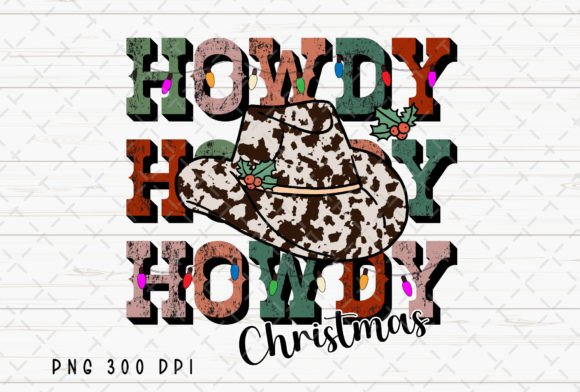 Howdy Christmas Cowboy Cowgirl Western: A Festive Digital Design Asset