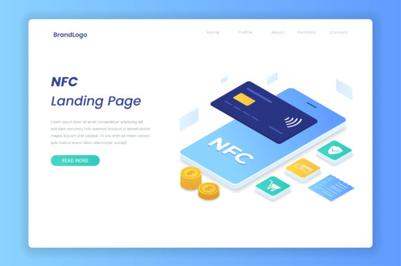 NFC Payment Illustration Isometric Style: A Modern Visual Asset