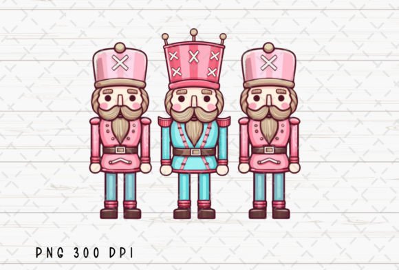 Pink Nutcracker Friends Christmas PNG: A Festive Design Asset