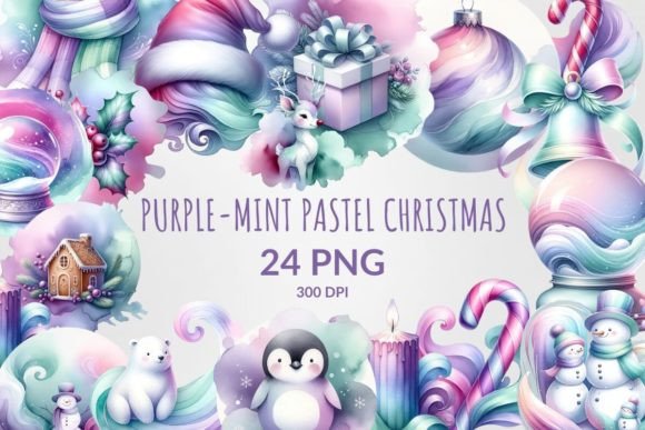 Softening the Season: The Appeal of Purple-Mint Pastel Christmas