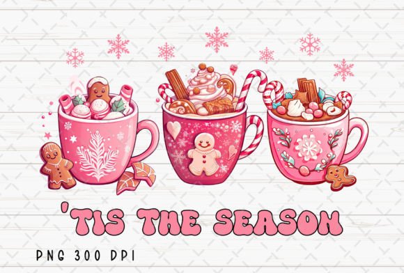 Tis the Season Gingerbread Hot Cocoa PNG: A Cozy Design Asset