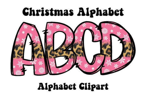 Unleashing Festive Creativity with the Pink Leopard Christmas Doodle Alphabet