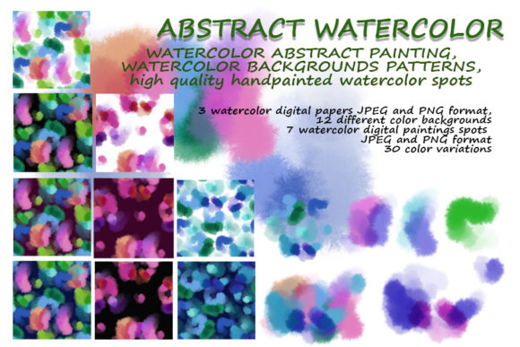 Using Abstract Watercolor Shapes in Your Design Projects