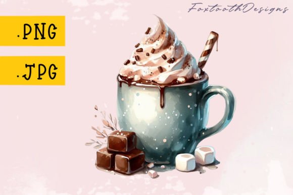 Warm Up Your Designs with Hot Cocoa Mug with Straw